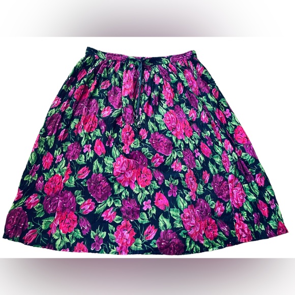 tina Dresses & Skirts - Tina Vintage 90s Indian Cotton Witchy Ethereal Romantic Hippie Floral Skirt